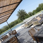 Vallefredda resort, terrazza con piscina a sfioro riscaldata
