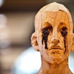 Senza titolo, legno e resina di pino, 210 cm, 2009