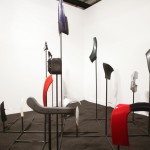 Stanislao Di Giugno, A Sense of Dispacement, 2009, materie plastiche, granuli di plastica, ferro